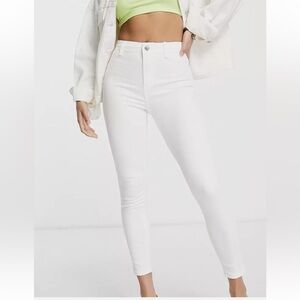 NEW - TOPSHOP - High-Waist White Skinny Jeans